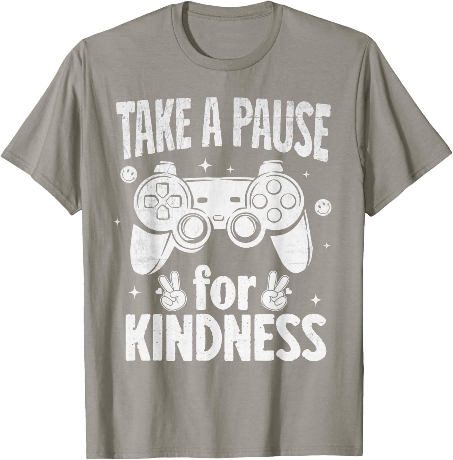 Unity Day Pause For Kindness Boys Gaming Be Kind Kids Gamer T-Shirt - T-Shirt | Sand