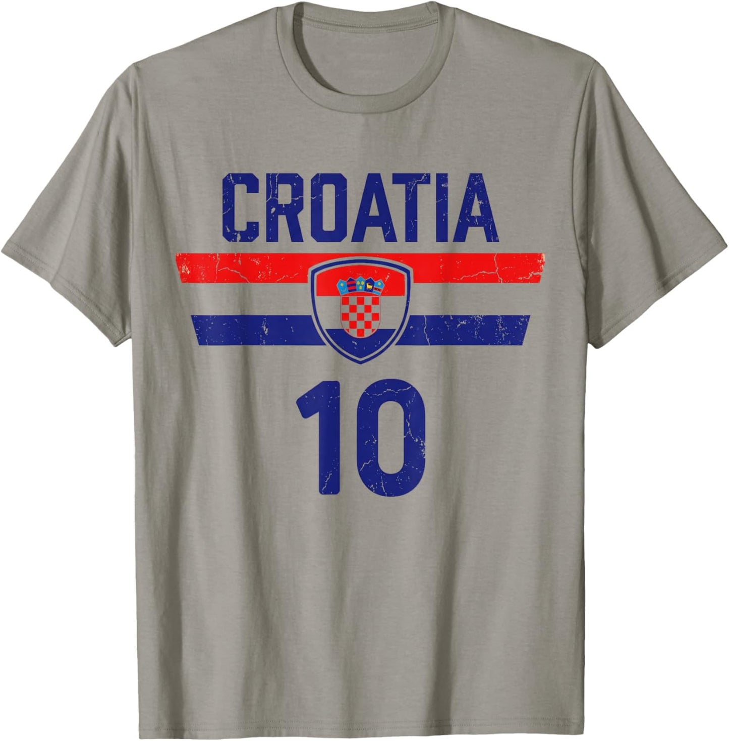 Croatia Hrvatska Flag Zagreb Croatian Jersey Retro T-Shirt - T-Shirt | Sand