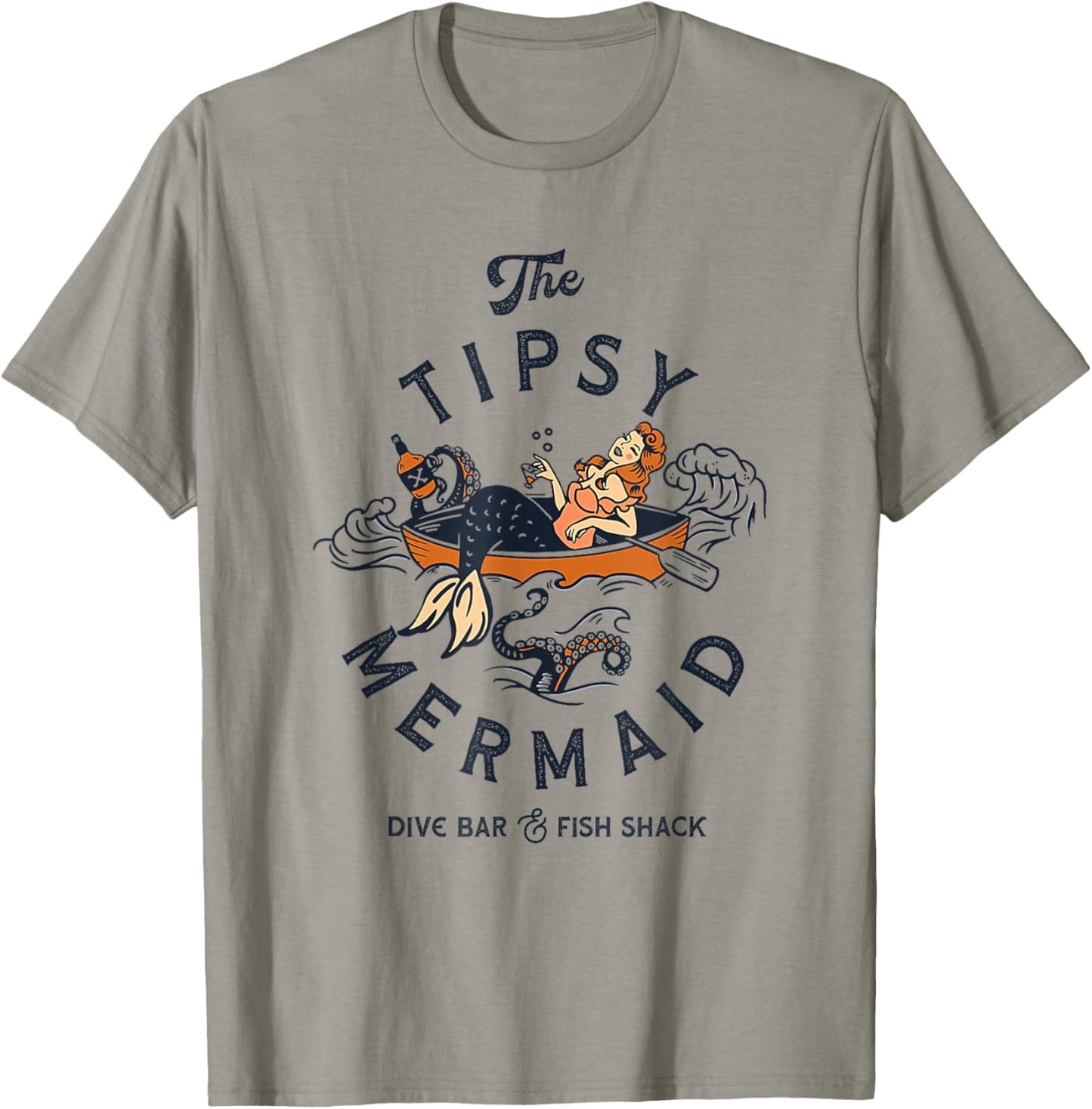 The Tipsy Mermaid Dive Bar And Fish Shack T-Shirt - T-Shirt | Sand