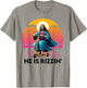 He Is Rizzin Jesus Riding Scooter Easter Christian Men Boy T-Shirt - T-Shirt | Sand