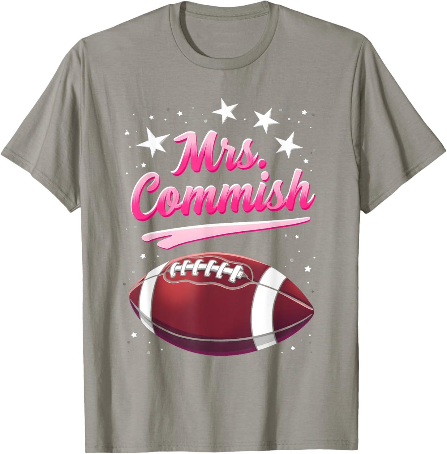 Commissioner Fantasy Football Mrs Commish Fantasy Football T-Shirt - T-Shirt | Sand