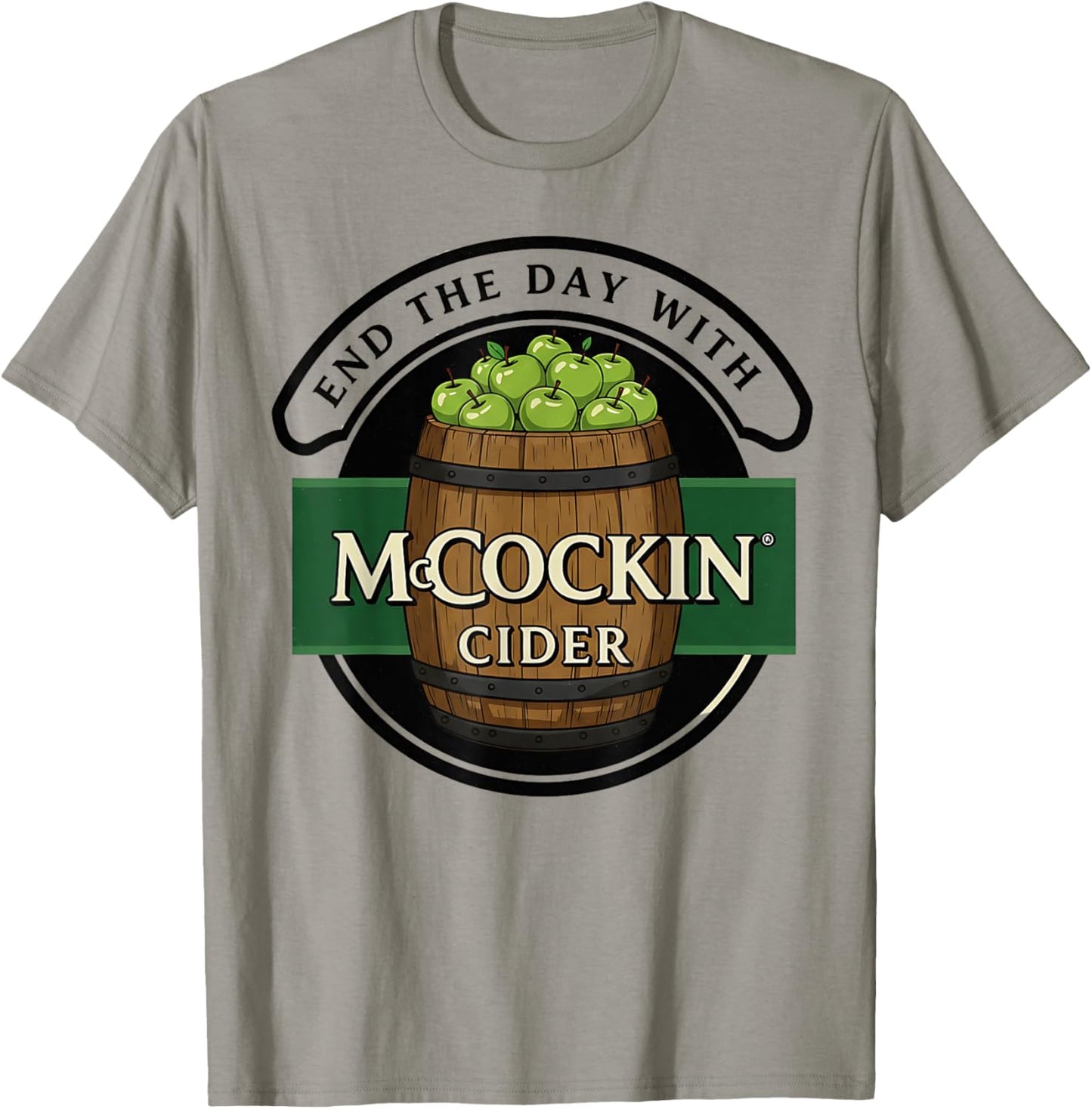 Funny Irish Cider Parody St. Patrick’s Day Humor wordplay T-Shirt - T-Shirt | Sand