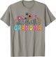 Groovy Wildflower Grandma Floral Grandma Mother's Day T-Shirt - T-Shirt | Sand