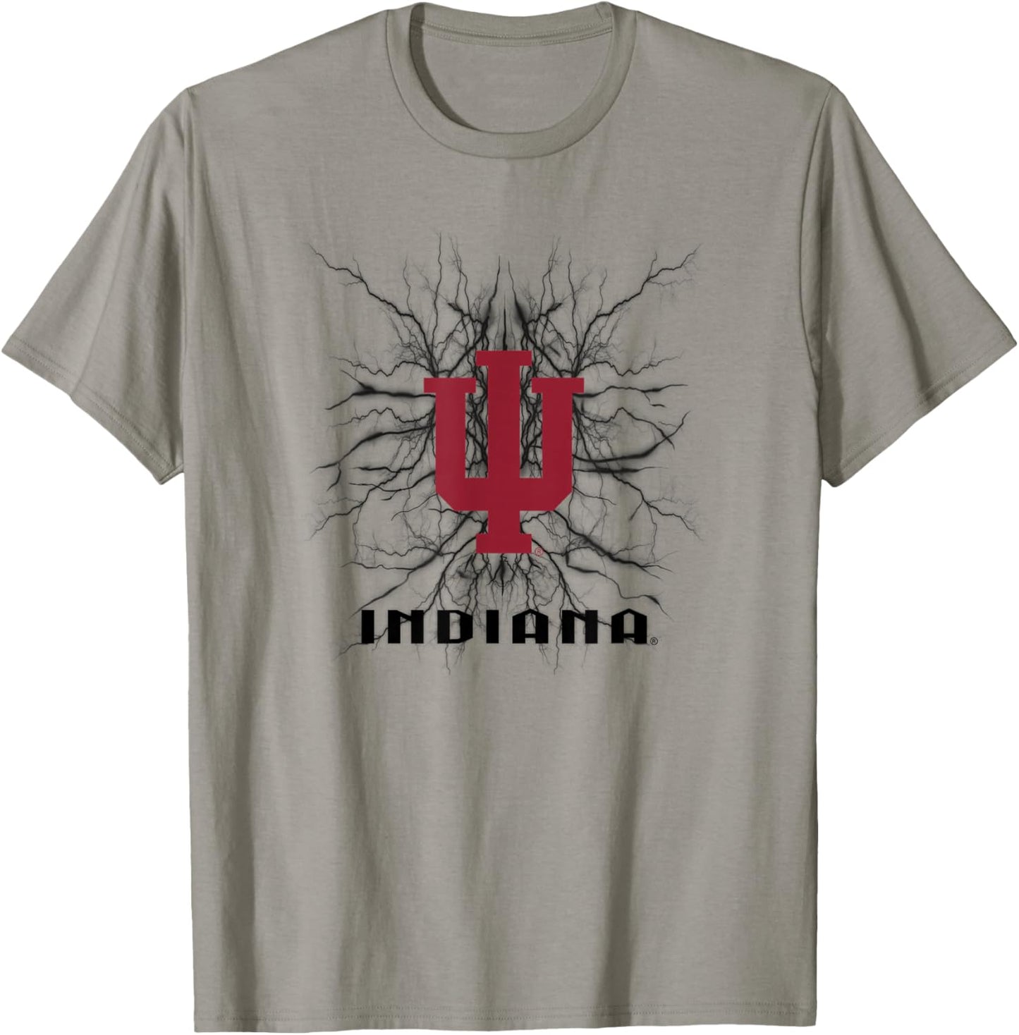 Indiana Hoosiers 90's Lightning Logo Officially Licensed T-Shirt - T-Shirt | Sand