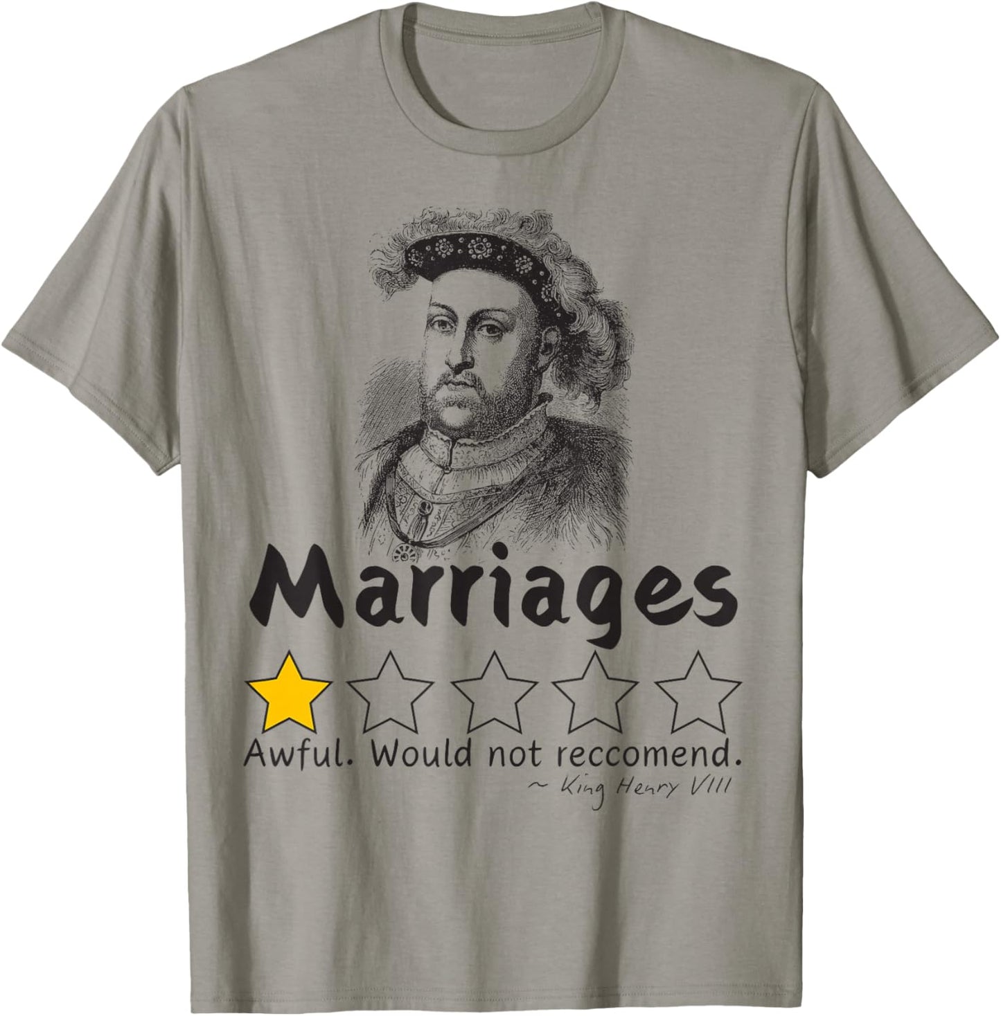 Six Wives of Henry VIII Funny History T Shirt Medieval T-Shirt - T-Shirt | Sand