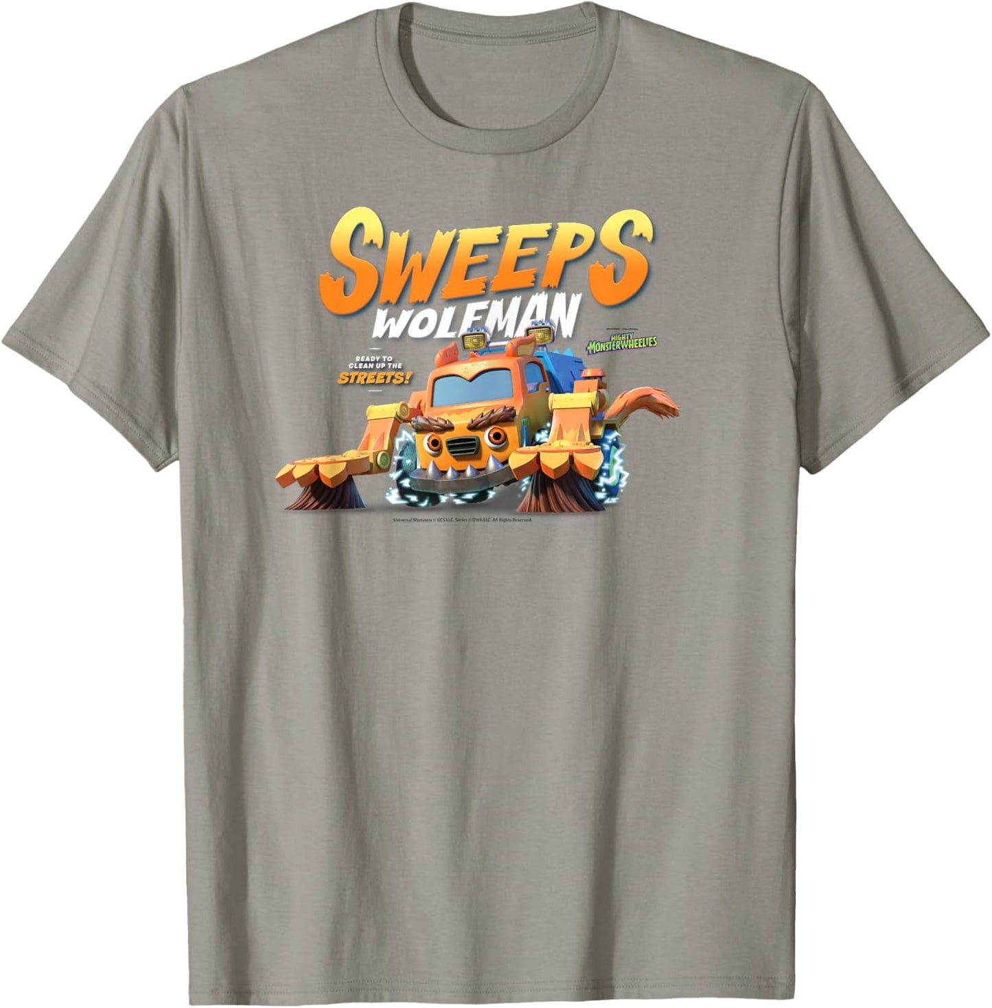DreamWorks Mighty MonsterWheelies Sweeps Wolfman T-Shirt - T-Shirt | Sand