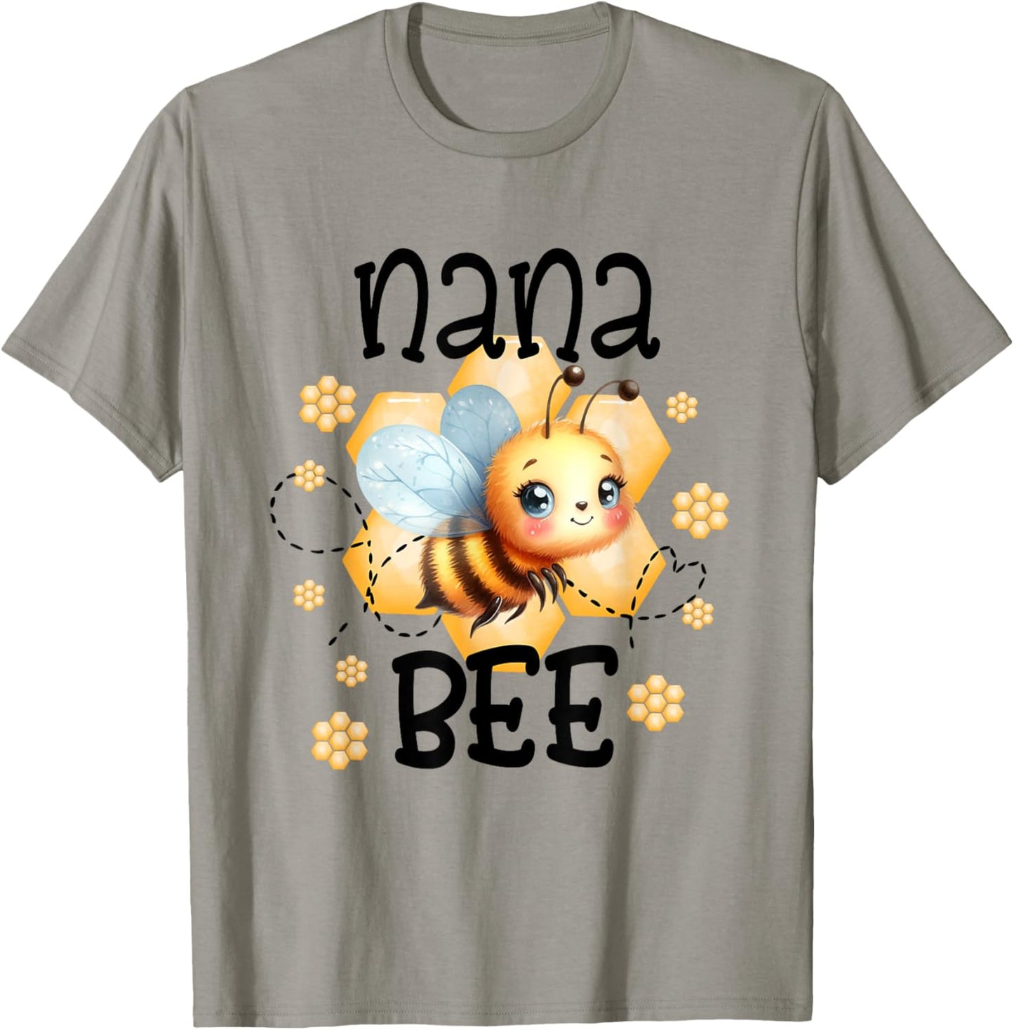 NANA of the Bee Day Girl Boy Birthday Party Theme Outfit T-Shirt - T-Shirt | Sand
