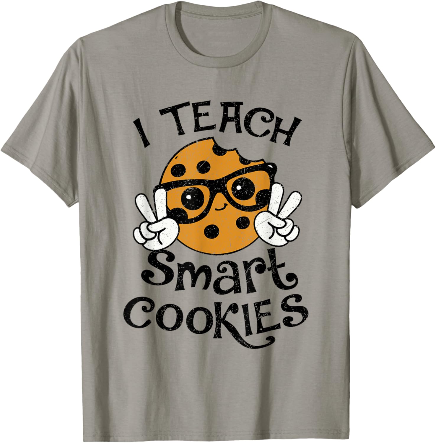 I Teach Smart Cookies Christmas Teacher Teaching Xmas Funny T-Shirt - T-Shirt | Sand