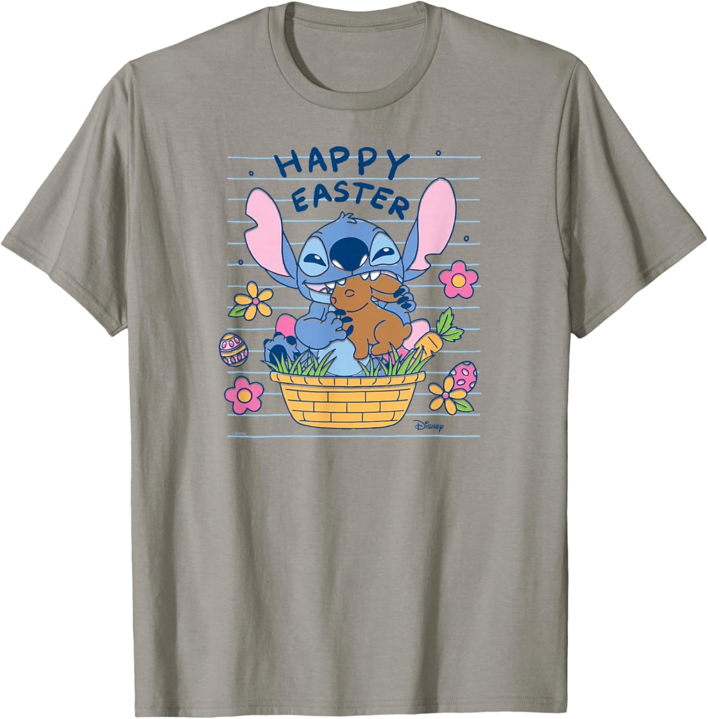 Lilo & Stitch - Happy Easter Doodle T-Shirt - T-Shirt | Sand
