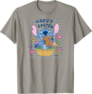 Lilo & Stitch - Happy Easter Doodle T-Shirt - T-Shirt | Sand