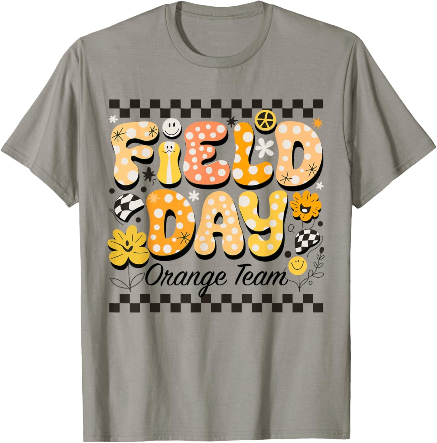 Field Day Orange Team Color Field Trip Team Game Competition T-Shirt - T-Shirt | Sand