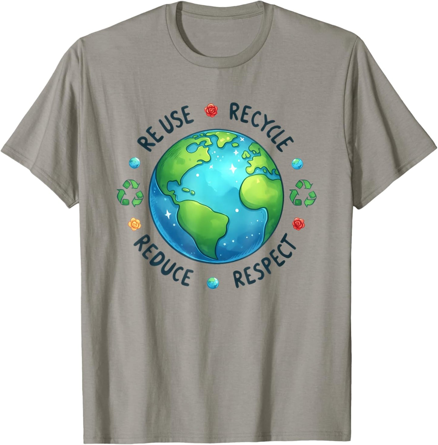 Recycle Earth Day T-Shirt - T-Shirt | Sand