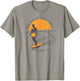 Wrightsville Beach, NC Summertime Living Surfing Peace T-Shirt - T-Shirt | Sand