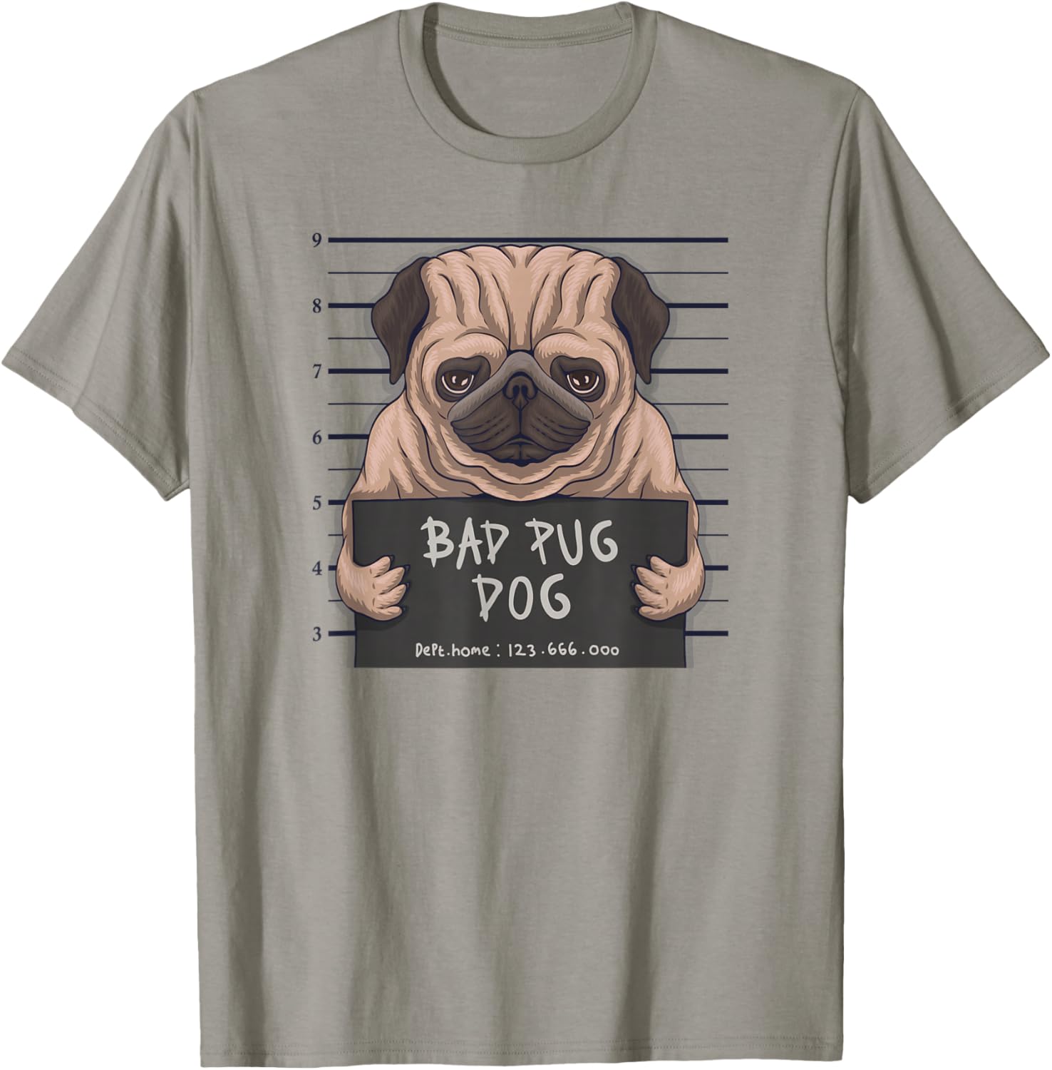 Bad Carlin Cadeau pour Les Amoureux des carlins T-Shirt - T-Shirt | Sand