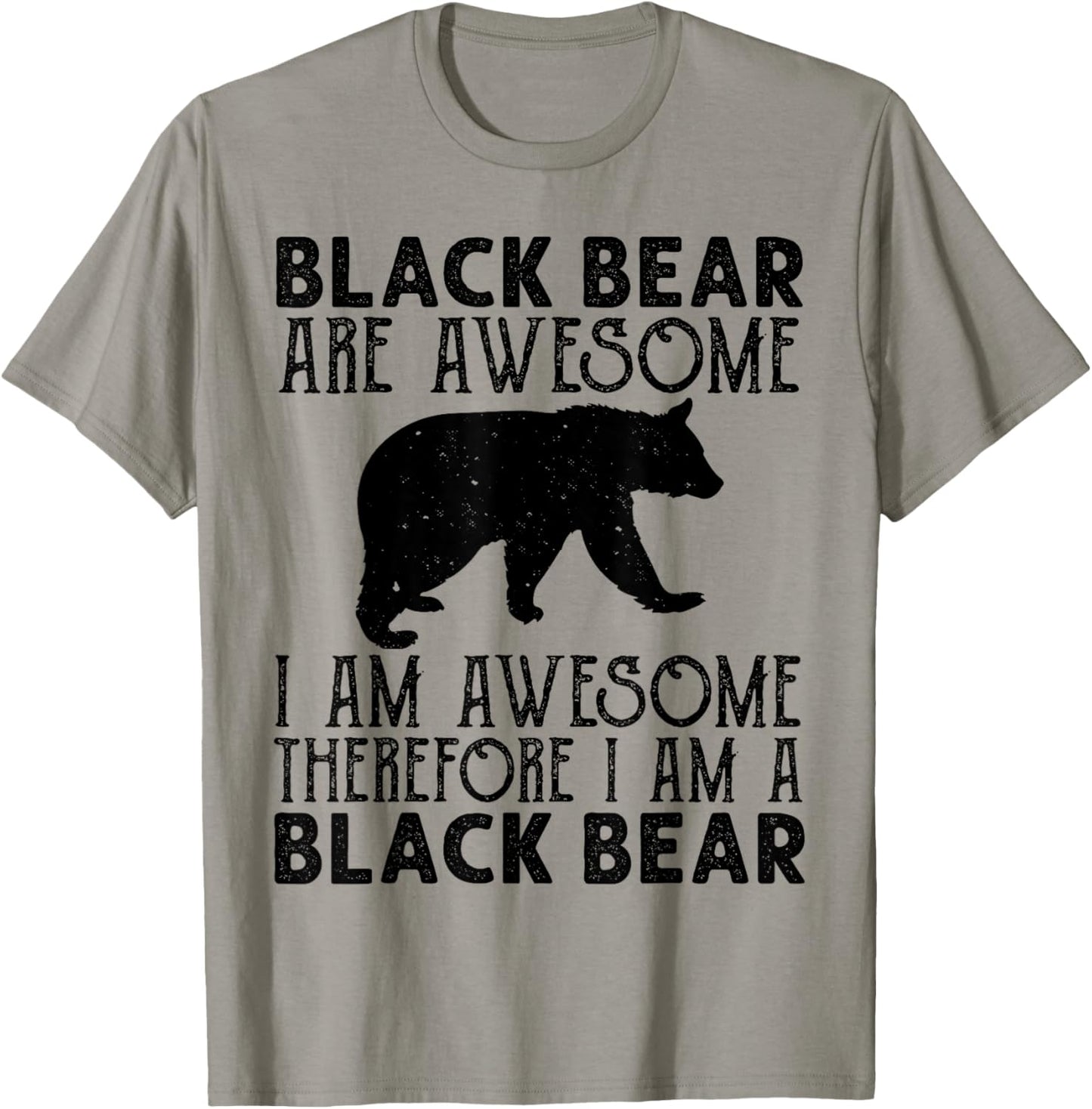 Black Bear Funny American Bear Lover Animal T-Shirt - T-Shirt | Sand