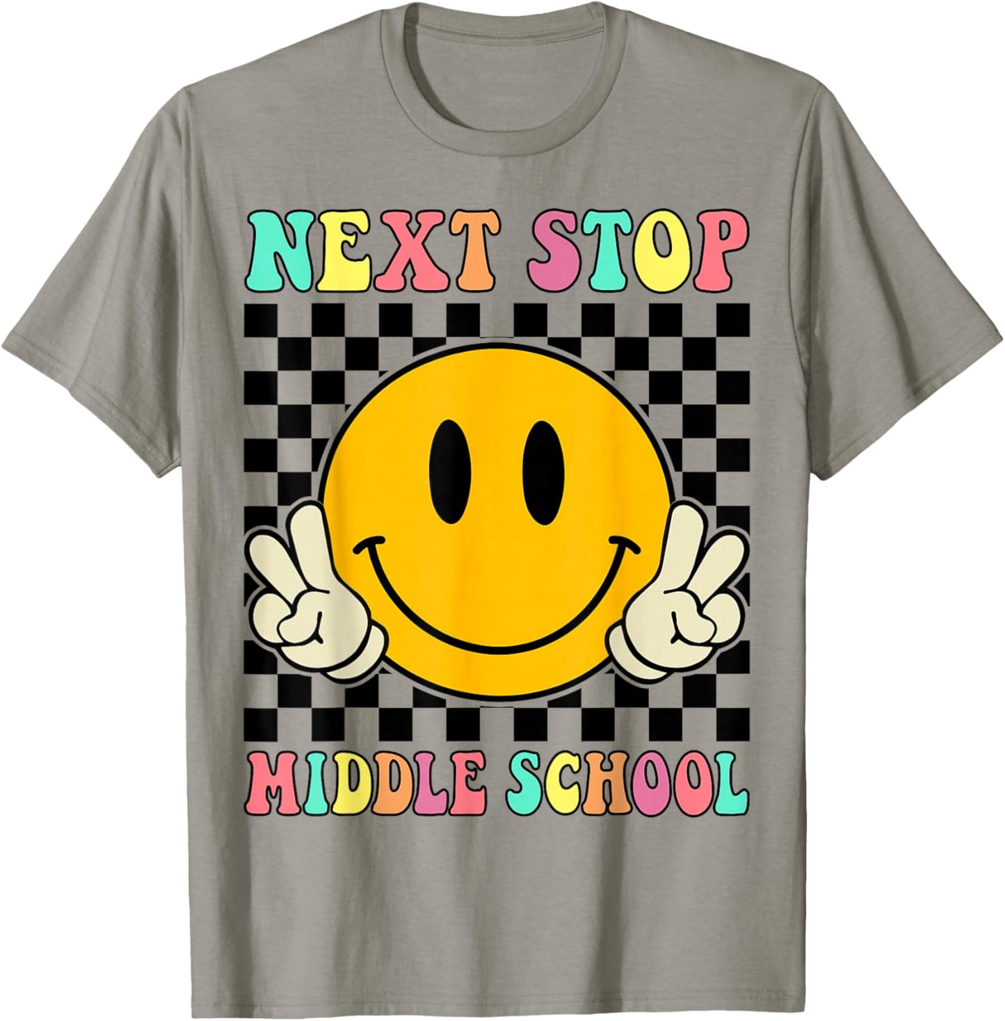 Next Stop Middle School Elementary School Graduation 2025 T-Shirt - T-Shirt | Sand