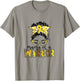 Mama of Warrior Childhood Cancer Ribbon Mom Saying Quote T-Shirt - T-Shirt | Sand