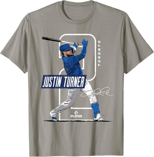 Justin Turner | Toronto Baseball Players | MLBJTR3002 T-Shirt - T-Shirt | Sand