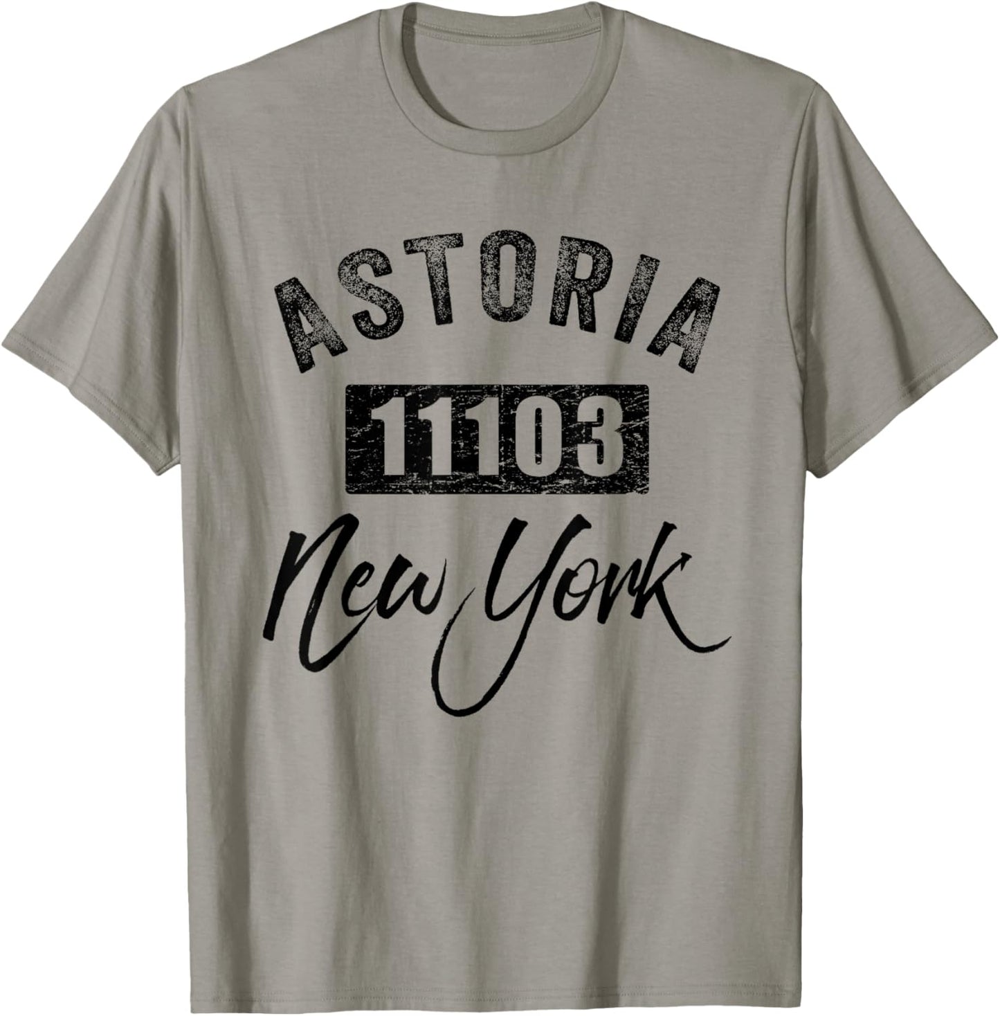 Astoria NY 11103 Queens Hometown Tourist Souvenir Zip Code T-Shirt - T-Shirt | Sand