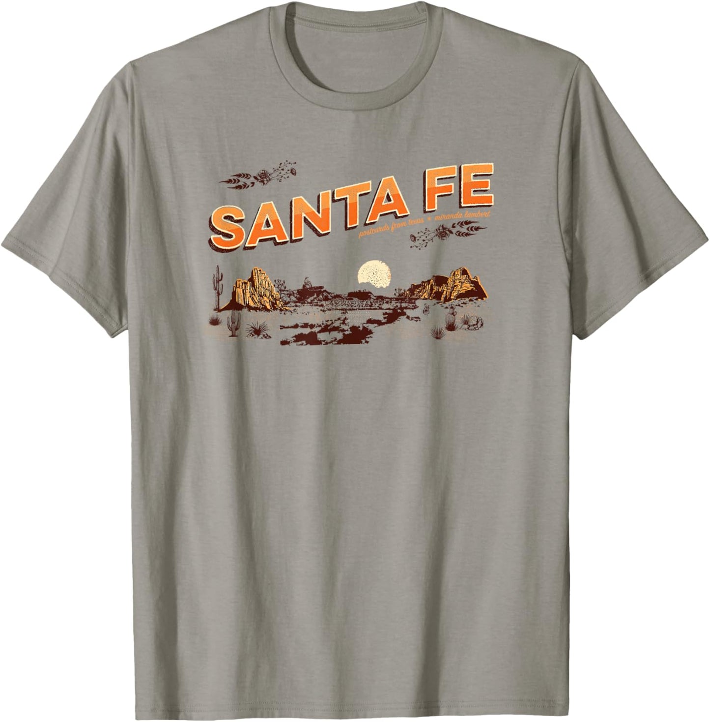 Miranda Lambert Santa Fe Postcards From Texas T-Shirt - T-Shirt | Sand