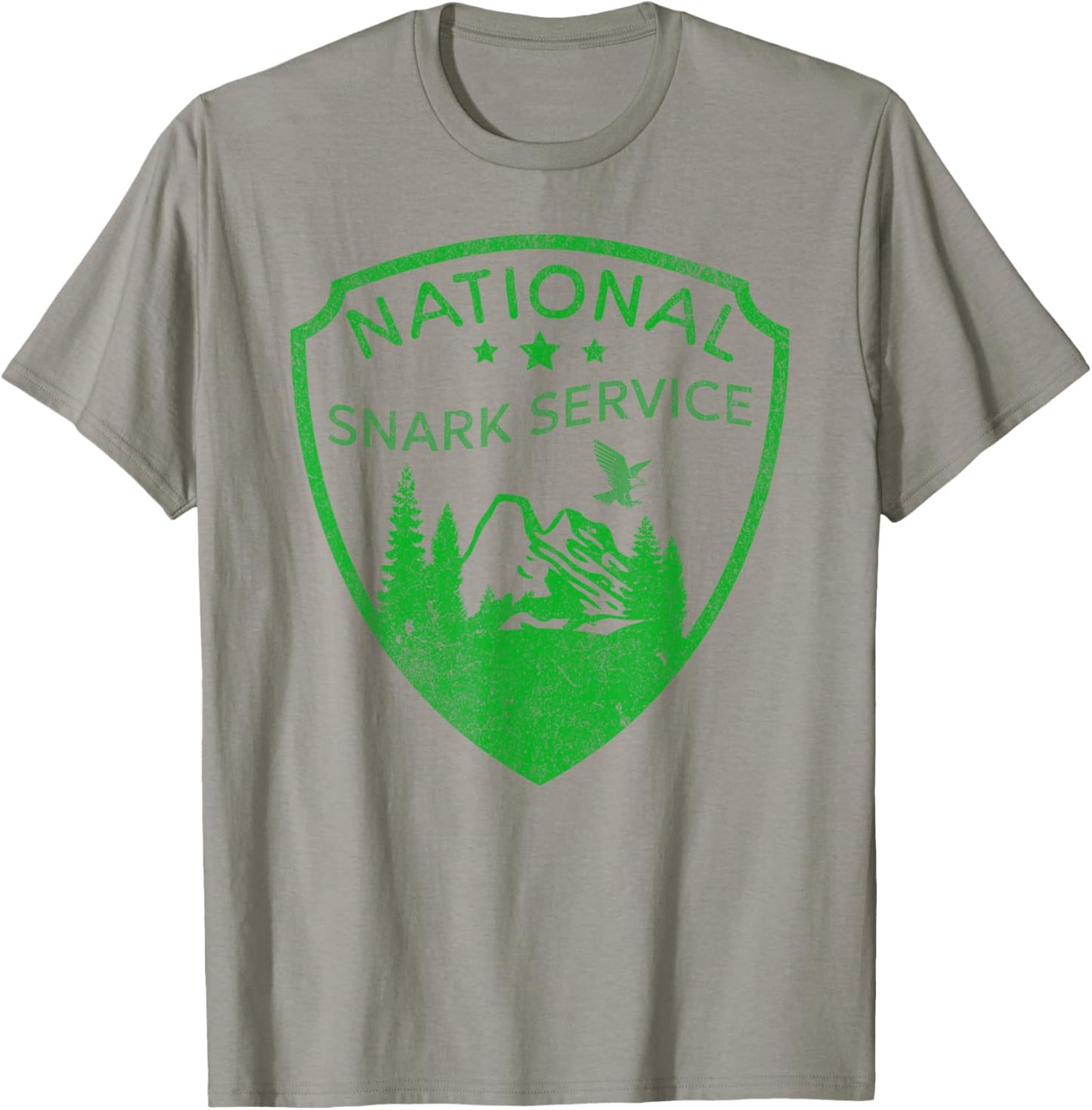 NATIONAL SNARK SERVICE Sarcasm Parks Logo Snarky Sarcastic T-Shirt - T-Shirt | Sand