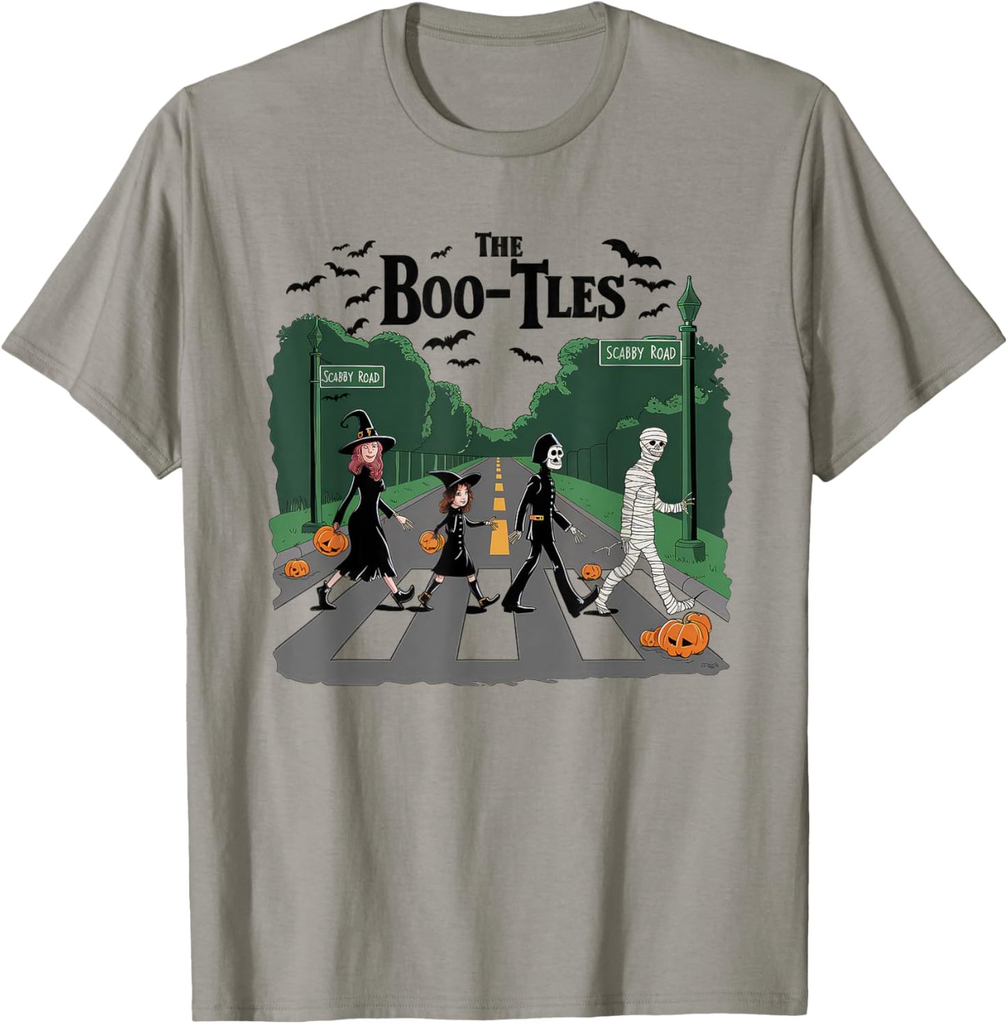 The Boo-tles Scabby Road Funny Band Parody Halloween T-Shirt - T-Shirt | Sand