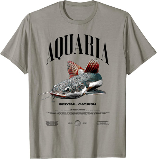 Redtailed Catfish Water Change Monster Fish T-Shirt - T-Shirt | Sand