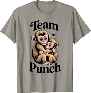 Team Punch Adorable Monkey Squad T-Shirt - T-Shirt | Sand