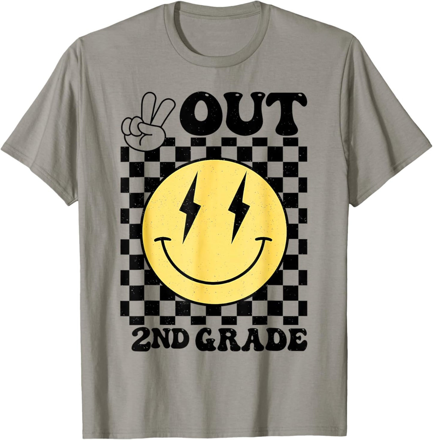 Peace Out 2nd Grade Last Day of School 5th Grade Graduation T-Shirt - T-Shirt | Sand
