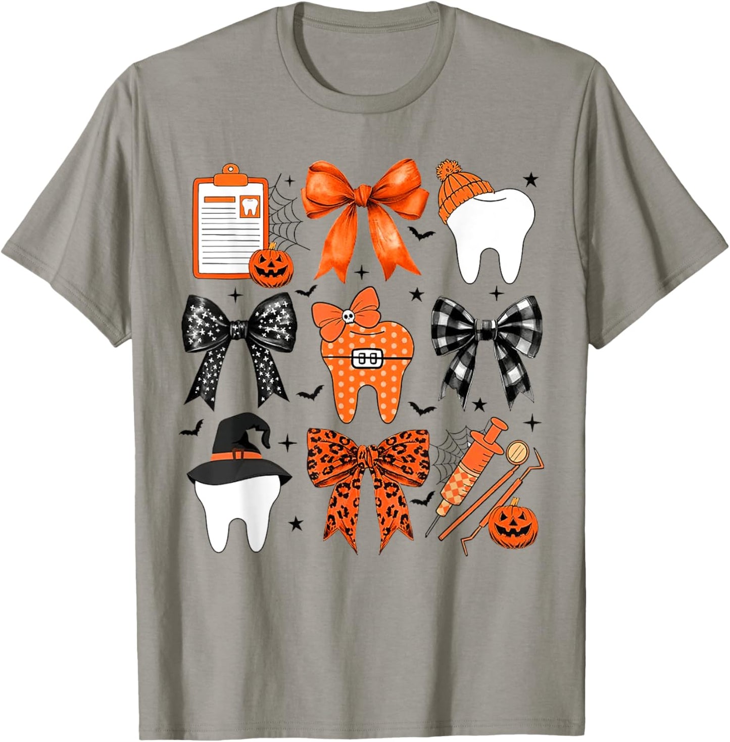 Coquette Halloween Dentist, Dental assistant Halloween T-Shirt - T-Shirt | Sand