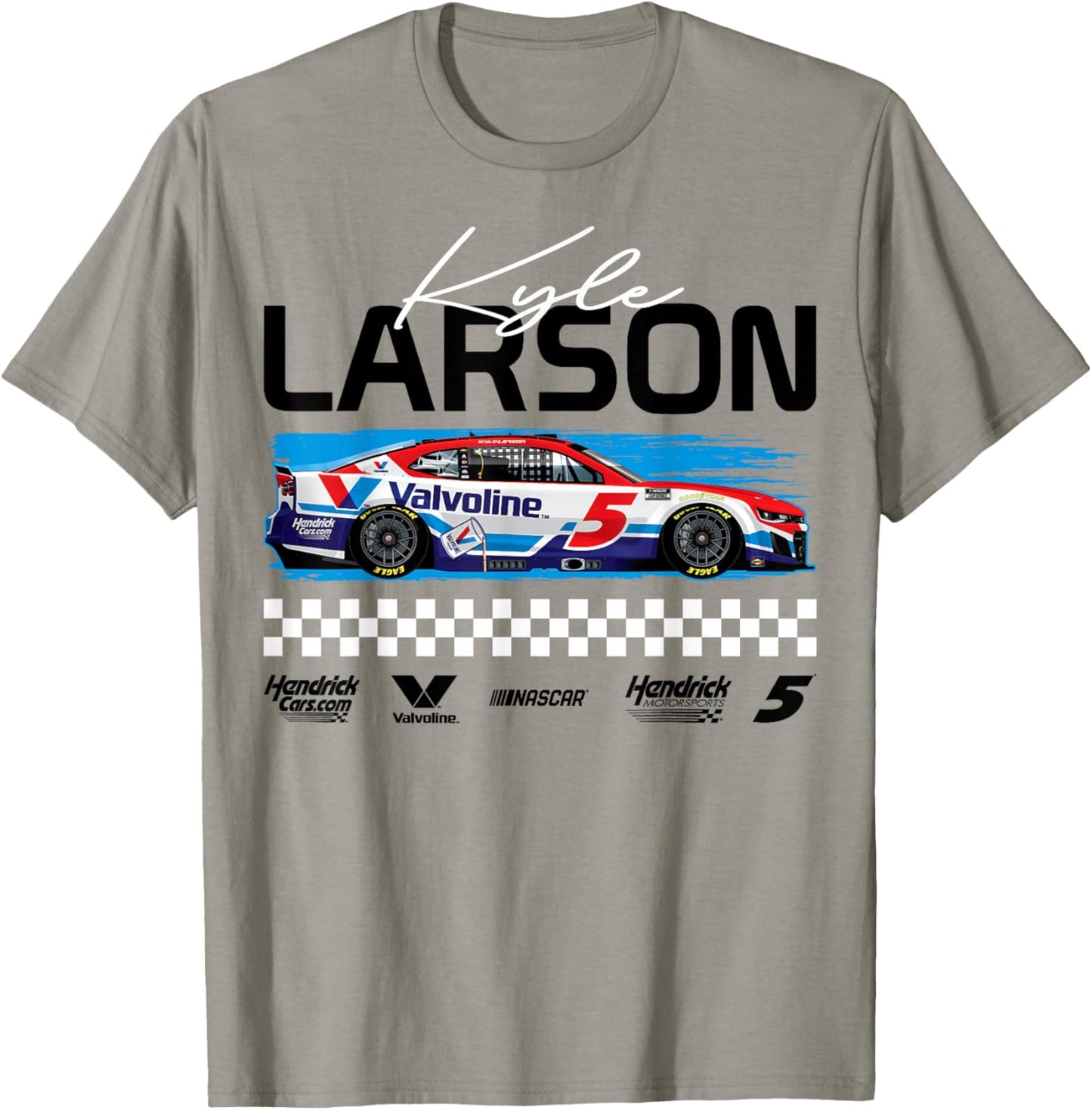 Hendrick Motorsports - Valvoline Race Car T-Shirt - T-Shirt | Sand