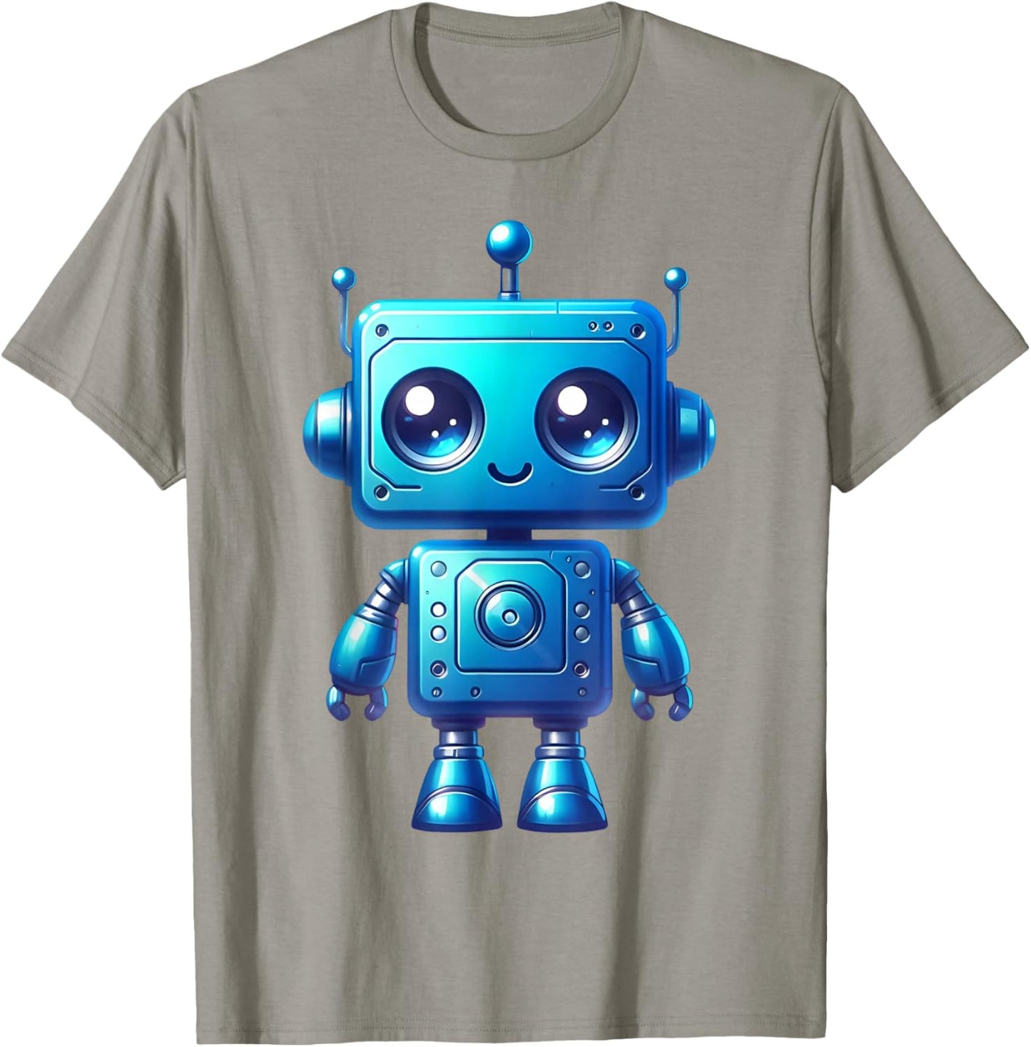 Funny Bleu Robot Robotic Kids Boy Costume T-Shirt - T-Shirt | Sand