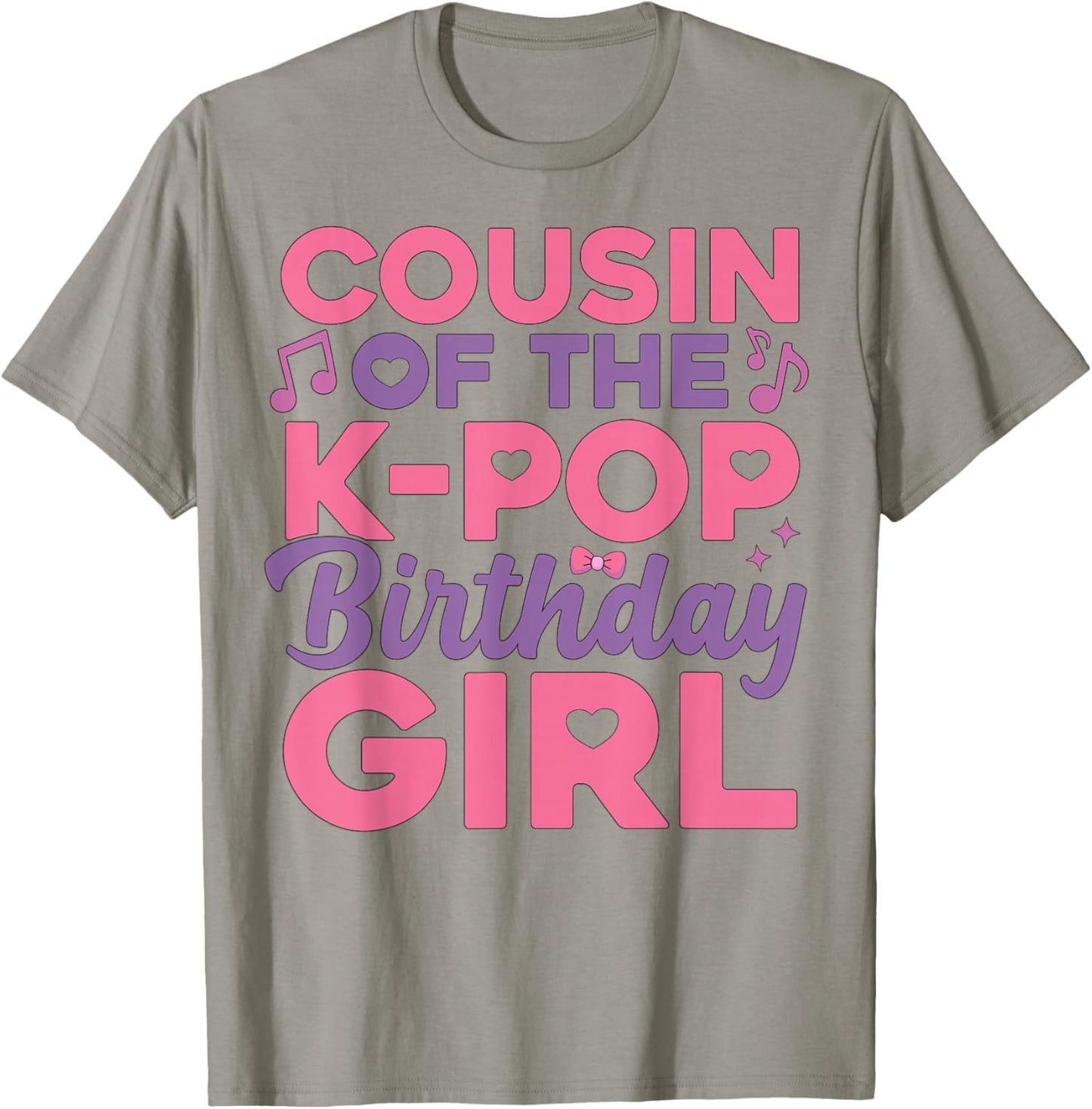 Cousin of The Birthday Party Outfit Anime K Pop Girl Cousin T-Shirt - T-Shirt | Sand
