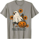 Poultrygeist Sunflower Chicken Ghost Halloween Spooky Season T-Shirt - T-Shirt | Sand