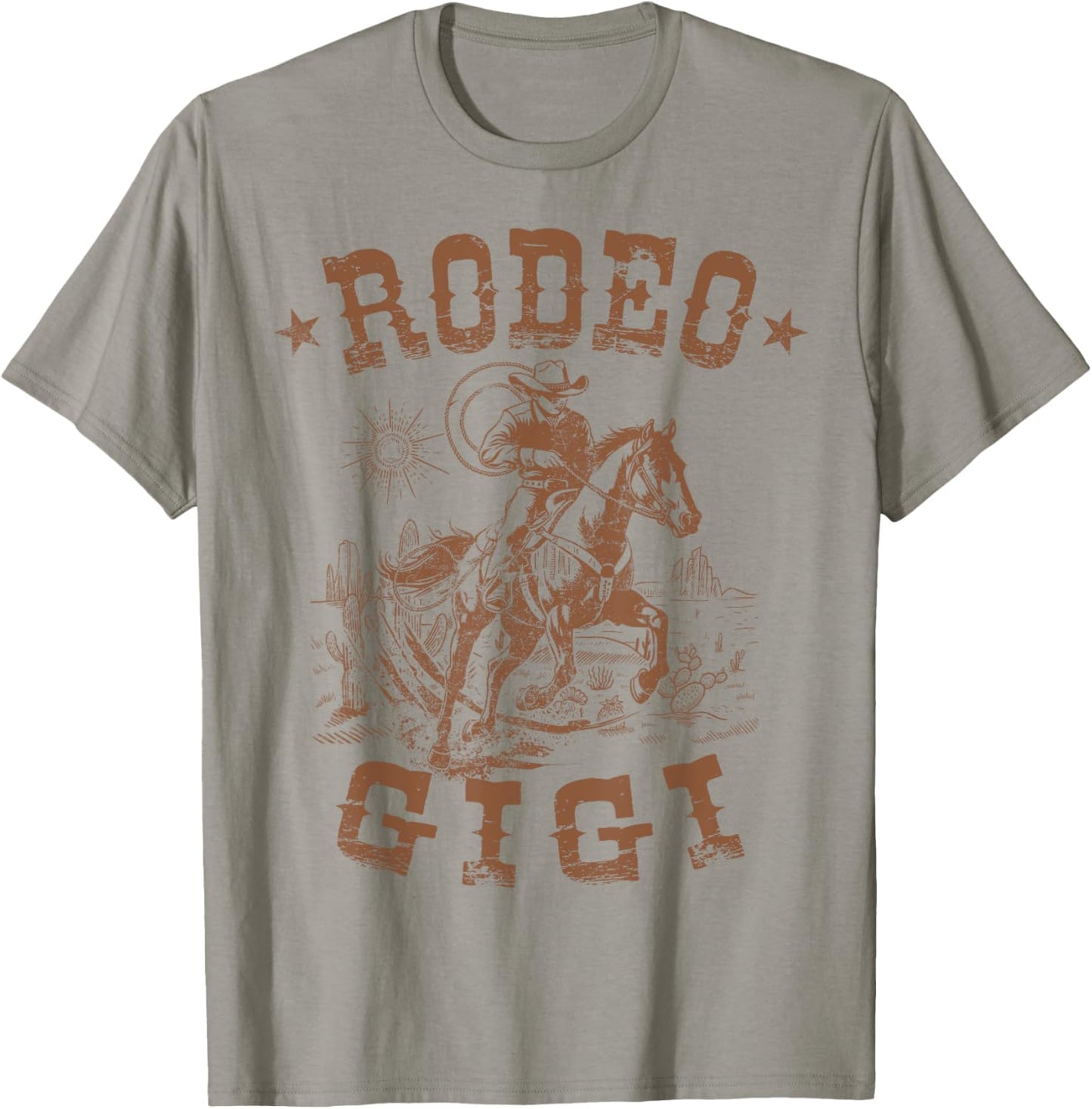Rodeo Gigi Western Cowboy Family Matching Mother's Day T-Shirt - T-Shirt | Sand