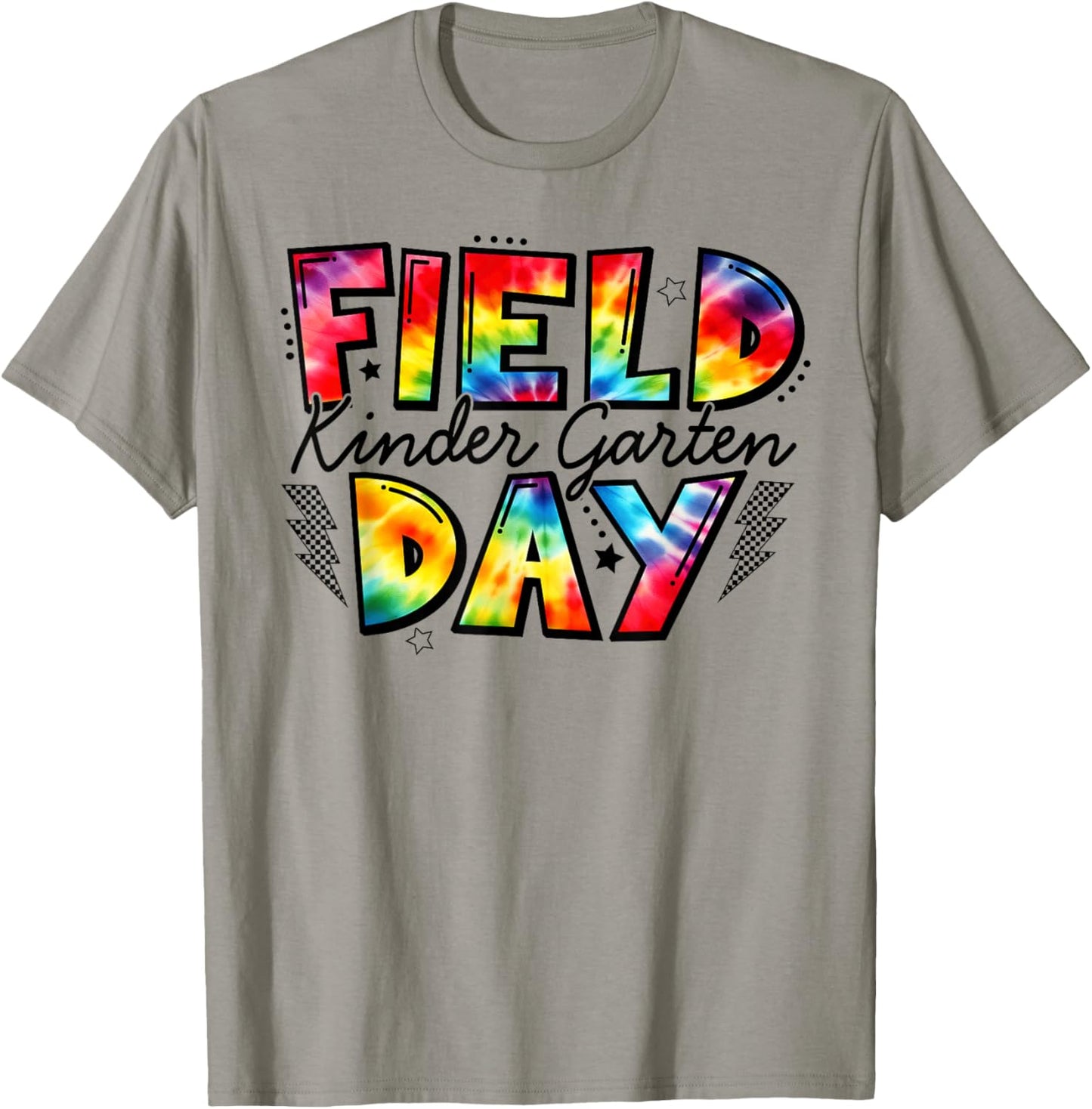 Kindergarten Field Day Fun Day Tie Dye Student Teacher T-Shirt - T-Shirt | Sand