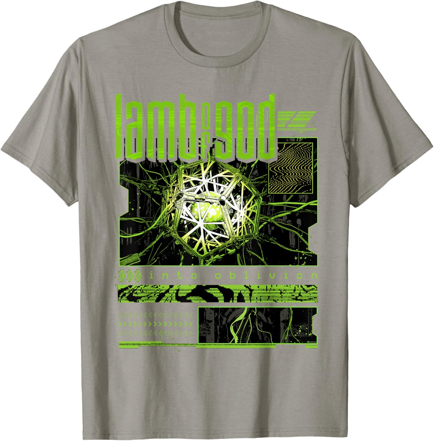 Lamb of God Glitch White T-Shirt - T-Shirt | Sand