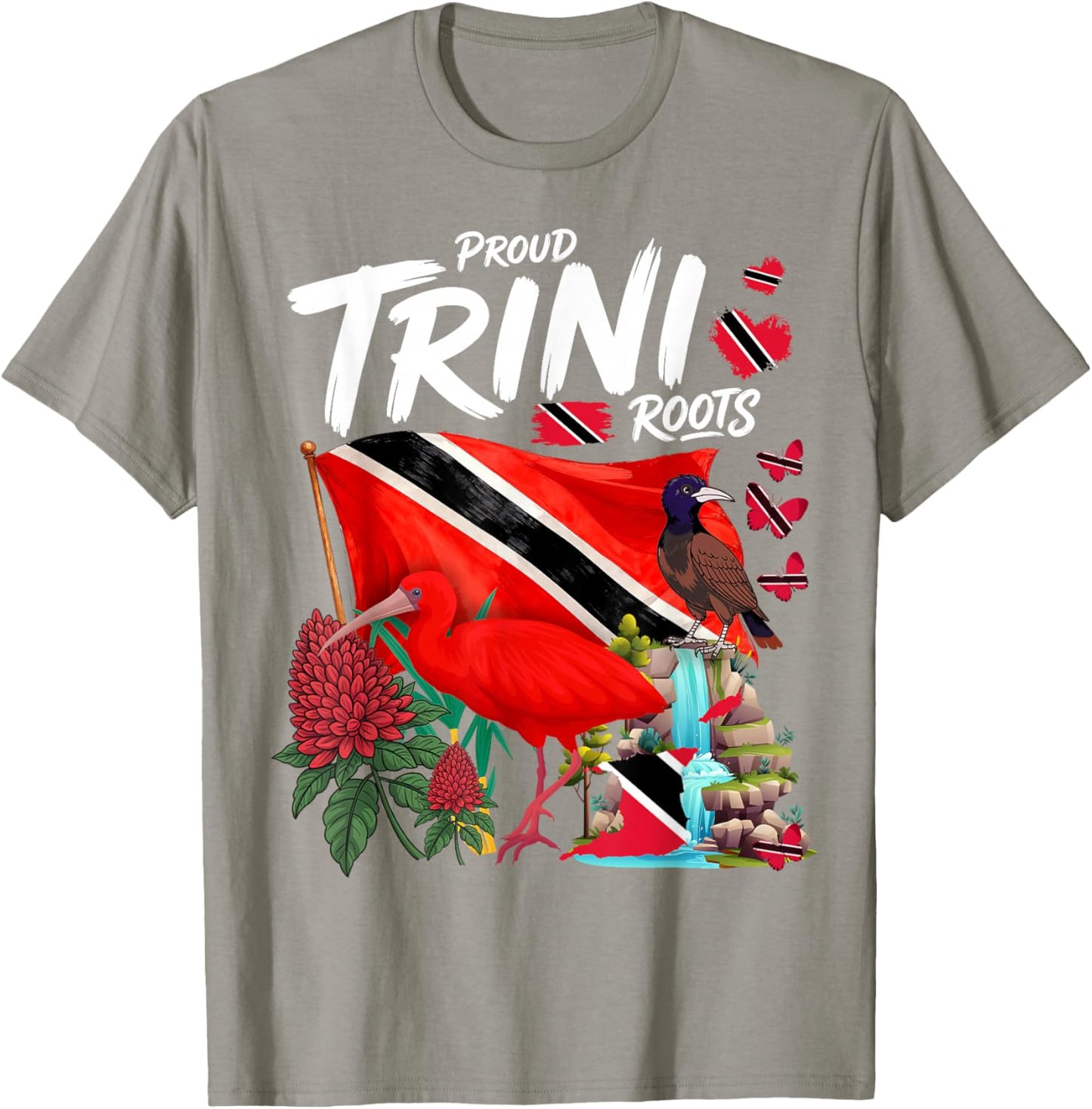 Trini Flag Outfit Idea Trinidad & Tobago Culture T-Shirt - T-Shirt | Sand