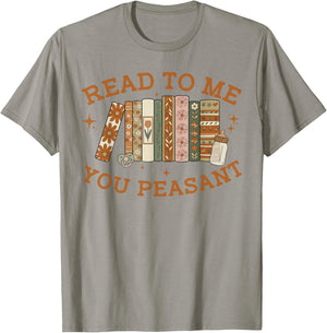 Read to Me You Peasant Funny Book Lover Bookish Baby T-Shirt - T-Shirt | Sand