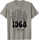 57 Years Old Vintage 1968 57th Women Birthday Wildflower T-Shirt - T-Shirt | Sand