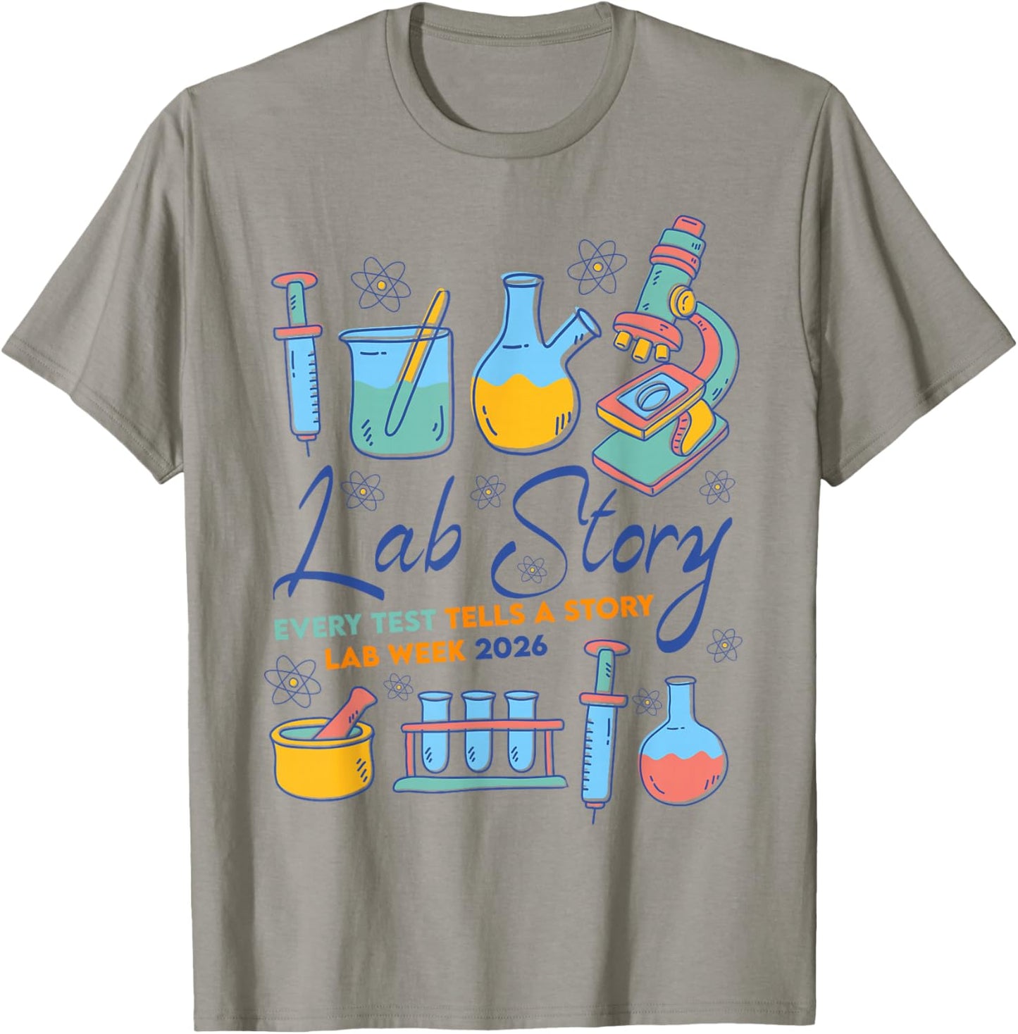Lab Story Week 2026 Medical Laboratory Technician Team T-Shirt - T-Shirt | Sand