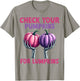 Check Your Pumpkins For Lumpkins Breast Cancer Awareness T-Shirt - T-Shirt | Sand