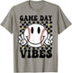Game Day Vibes Smile Face Baseball Mama Baseball Girl T-Shirt - T-Shirt | Sand
