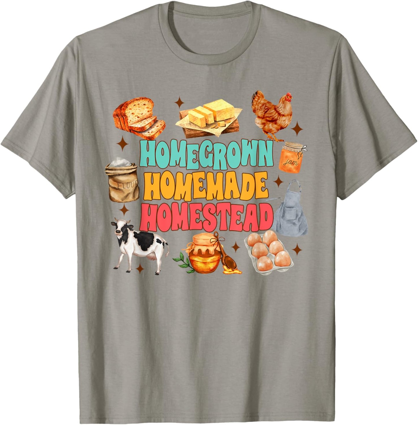 Homesteading Mom Farm Life Homegrown Homemade Homestead T-Shirt - T-Shirt | Sand