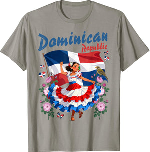 Dominicana Outfit Idea for Kids Dominican Republic Flag T-Shirt - T-Shirt | Sand
