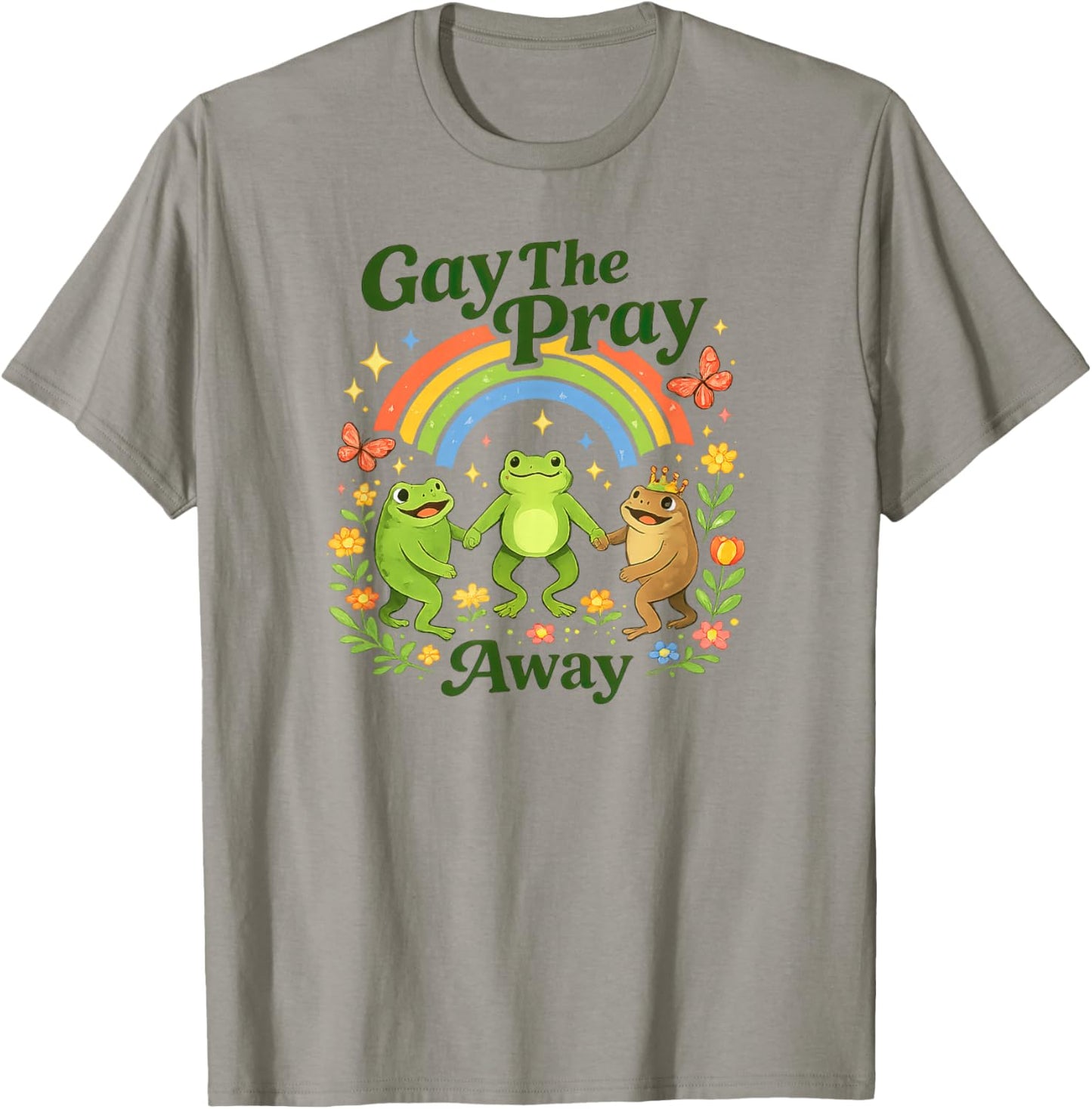 Gay The Pray Away Frog for LGBT Gay Lesbian T-Shirt - T-Shirt | Sand