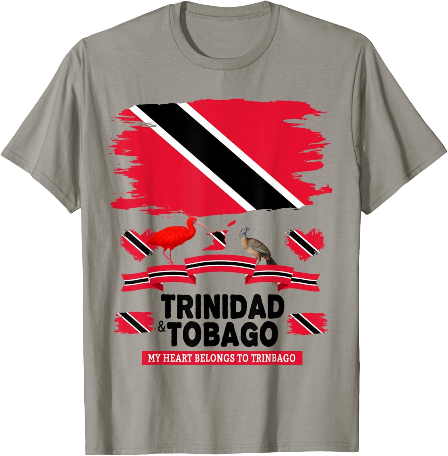 Trinidad Flag Idea with Trinidad & Tobago Culture T-Shirt - T-Shirt | Sand