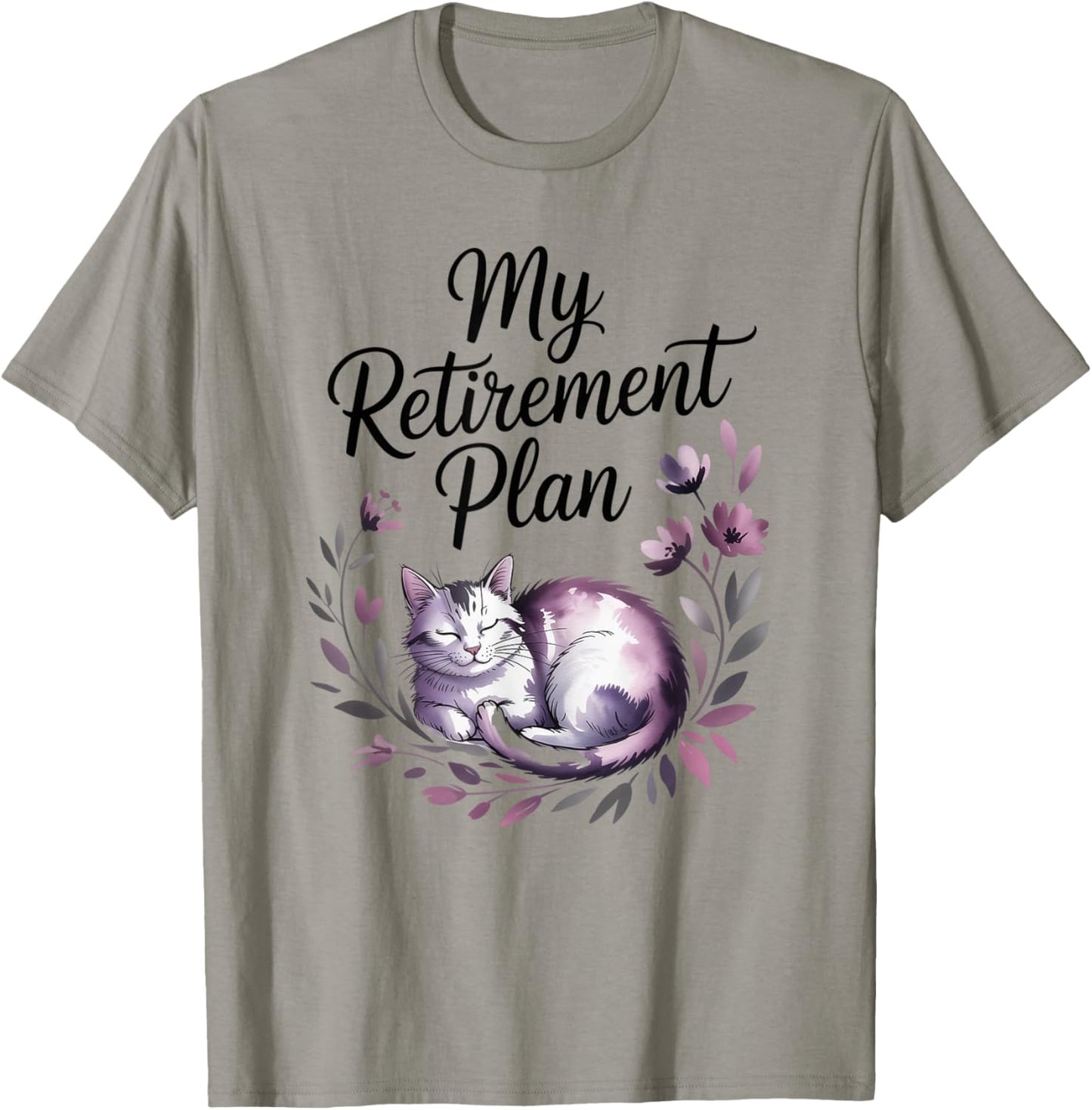 My Retirement Plan Cat Lovers T-Shirt - T-Shirt | Sand