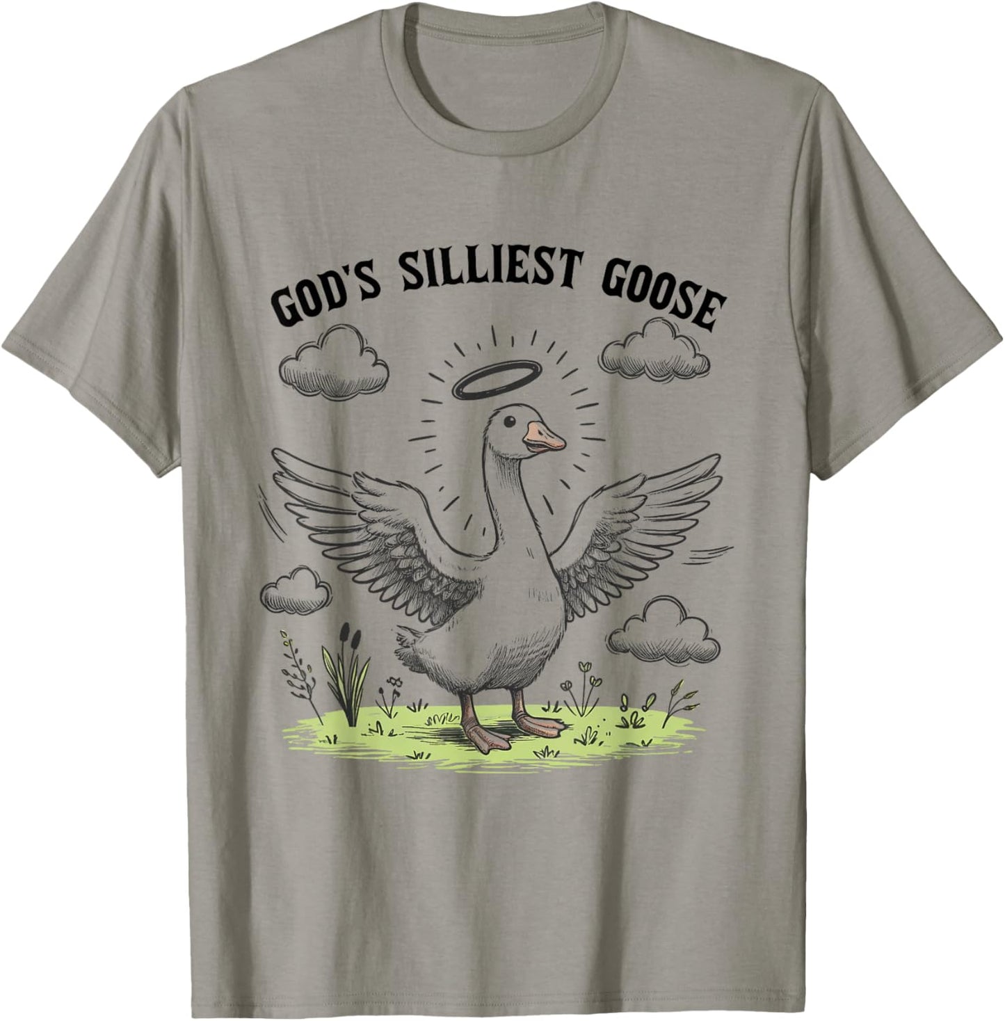 God's Silliest Goose Funny Duck Christian Men Women Kids T-Shirt - T-Shirt | Sand