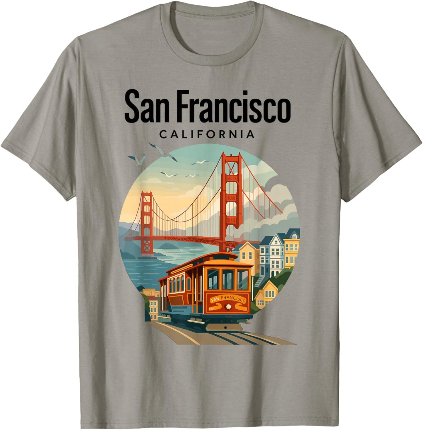San Francisco California Souvenir T-Shirt - T-Shirt | Sand